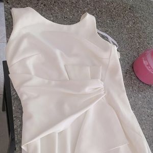 Betsy and Adam White Dress size 4Petite